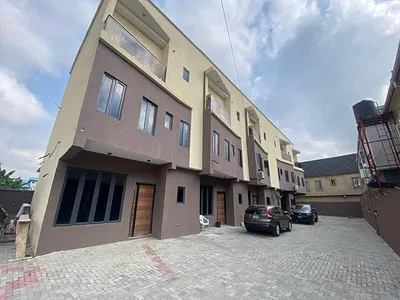 Well Finished 4 Bedroom Terraced Duplex with BQ — Ifako, Gbagada, Lagos