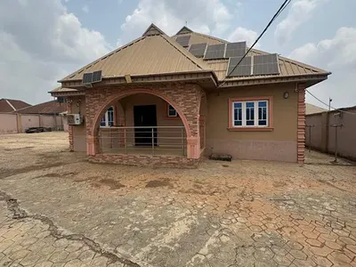 3 Bedroom Detached Bungalow with Solar Inverter — Amugba, Off Olorunda Abaa, Akobo, Ibadan, Oyo