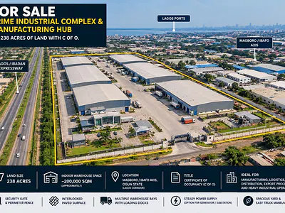 Industrial Complex Fully Developed Industrial Estate Strategically — Magboro, Ogun