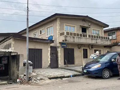 A Very Solid and Strong Storey Building Well Maintained. — Buraimo Alli STR. Ladlak Close to Gbagada Estate Phase 2 Gate Ladlak, Gbagada, Lagos