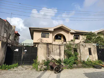 5 Bedroom Detached Duplex with Block of 2 Flats — Isolo, Lagos