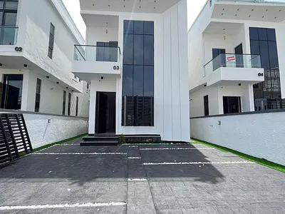 Magnificent 5 Bedroom Automated Fully Detached Duplex with BQ & Pool — Chevron, Lekki, Lagos