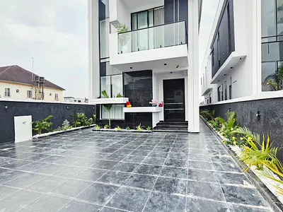 Contemporary 5 Bedroom Fully Detached Swimming Pool Duplex with BQ — Lekki, Lagos