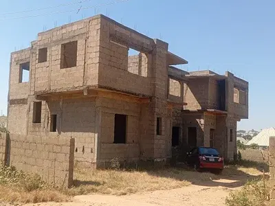 Twin 3 Bedroom Duplexes Under Construction — Kasa Mines Street, Zaria Road, Jos North, Plateau