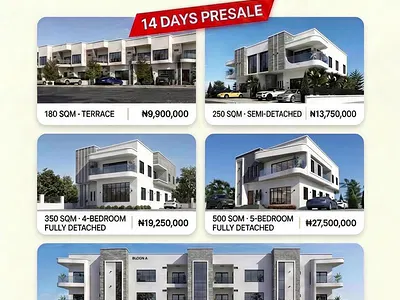500SQM- 5 Bedroom Duplex Fully Detached in a Secured Estate — Apo, Abuja