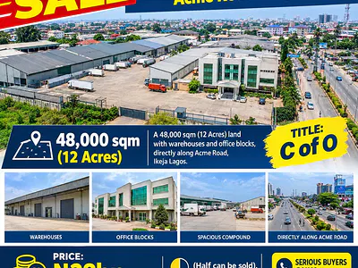 Commercial Land with Warehouses and Office Blocks — Acme Road, Ikeja, Lagos