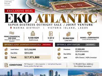 Commercial Land — Eko Atlantic City, Lagos