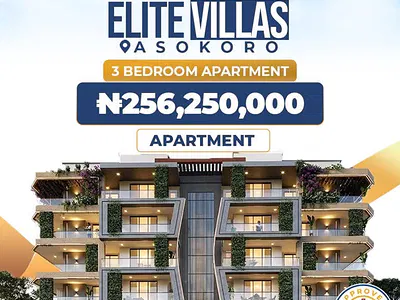 3 Bedroom Flat with Bronze Finishing — Behind Ait News, Asokoro District, Abuja