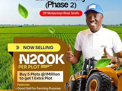 Legit Farmland Free From Government Acquisition and Omo-Onile Wahala — Moniya-Iseyin Express, Moniya, Ibadan, Oyo
