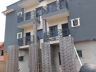 Newly Built 2 Bedroom Flat — Off Market Square Axis, Ago Palace, Isolo, Lagos