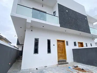 Newly Built 4-Bedroom Semi-Detached Duplex with BQ — Chevron, Lekki, Lagos
