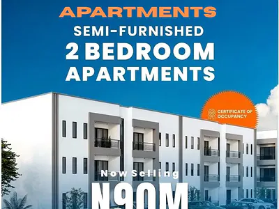 2 Bedroom Apartment with Few Furnishings — Goshen Apartments / Abraham Adesanya, Ajah, Lagos