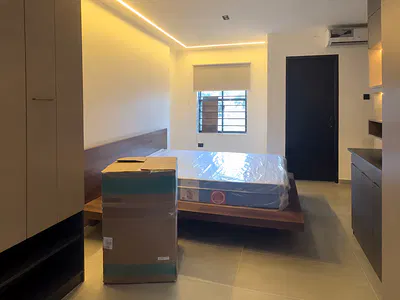 A Fully Furnished Self Contain with Ac, Bed, 24 HRS Light, Wardrobe — Yaba, Lagos