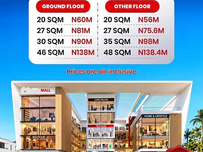 Commercial Shop and Office Space with Road Frontage — Orchid Neighborhood, Lekki, Lagos