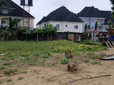 1000SQM Land Fenced Round with Gate — Balogun Estate Opposite Fara Park Estate, Sangotedo, Ajah, Lagos