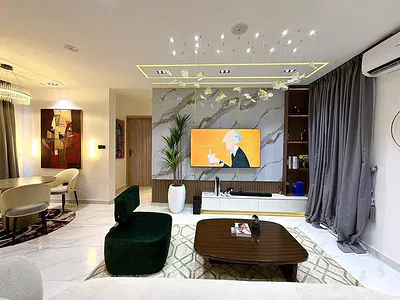 Brand New Luxury 2 Bed Apartment with PS5, Gym & Pool — Lekki, Lagos