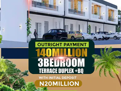 3 Bedroom Terraced Duplex with BQ — Abijo, Lekki, Lagos