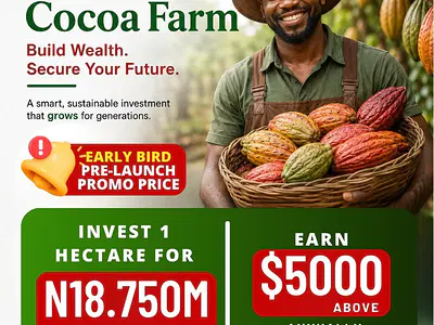 Farm Land Suitable for Cocoa Plantation — Add Farm City, Along Olabisi Onabanjo University, Ago Iwoye, KM 46, Ogun