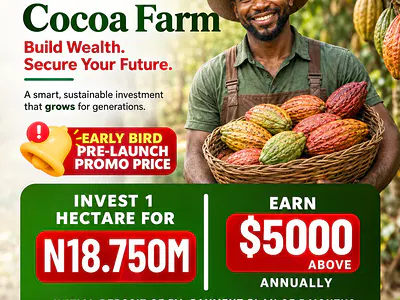 Farm Land Suitable for Cocoa Plantation — KM 46, Ogun