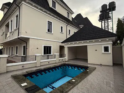 Brand New, Luxury 7 Bedroom Detached House with BQ & Pool — Efab Metropolis Estate, Karsana South, Karsana, Abuja
