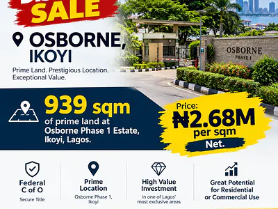 939SQM Residential Land — Ikoyi, Lagos