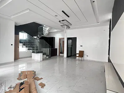 Solidly Built 5 Bed Semi-Detached Duplex with Driveway — Ajah, Lagos