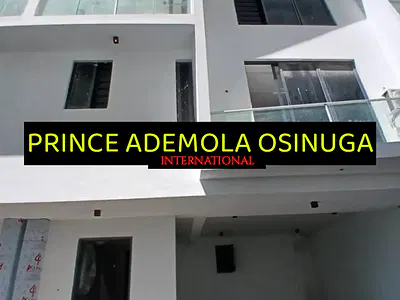 New 4 Bed Terrace House on 3 Floors, Double Floor Master Bedroom, Pool — Ikoyi, Lagos