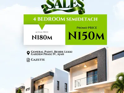 Semi-Detached Duplex with Modern Architecture — Ajah, Lagos
