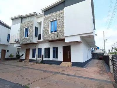Smart Spacious 4 Bedrooms Semi-Detached Duplex with BQ, Access Code. — Lekki, Lagos