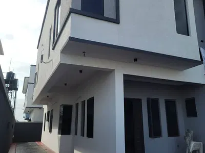Standard 4 Bedroom Semi-Detached Duplex with BQ — Blenco Sangotedo Ajah Lagos, Ajah, Lagos