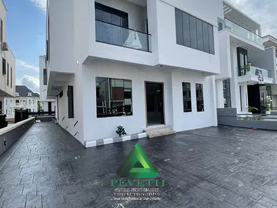 Luxury 5 Bedroom Fully Detached Duplex + BQ, Pool Cinema — Lekki County Homes, Ikota, Lekki, Lagos
