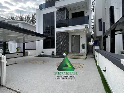 Luxury 5 Bedroom Fully Detached Duplex + BQ, Pool, Cinema — Lekky County Homes, Ikota, Lekki, Lagos