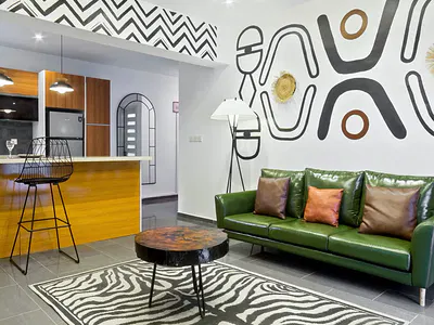 Bohemian Themed 1-Bedroom with Premium Amenities — Lekki, Lagos
