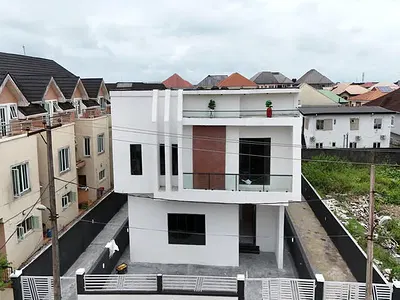 Well Finished 5 Bedroom Detached Duplex with BQ — Ajah, Lagos