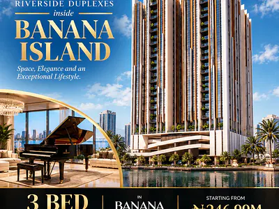 3 Bedroom Apartment with Mini Grand Piano — Riverside Duplexes, Banana Island, Ikoyi, Lagos