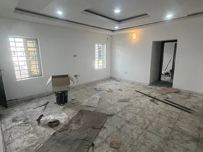 Brand New Luxury 2 Bedroom Flat Upstairs and Downstairs — Mobil Road, Ilaje, Ajah, Lagos