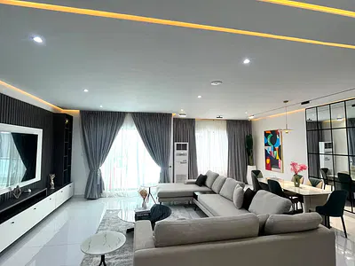 4 Bedroom Fully Furnished Terraced Duplex with BQ — Meadow Hall Way, Ikate, Lekki, Lagos