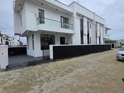 Lovely Finished Contemporary 4 Bedroom Semi-Detached Duplex with BQ — Ajah, Lagos