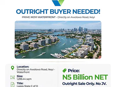 1,293 Waterfront Land — Ikoyi, Lagos