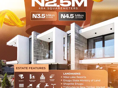 Residential Land Available — Nike Lake Road, Nike, Enugu — Ome Ego Luxury Estate. Nike Lake Rd, Enugu, Enugu