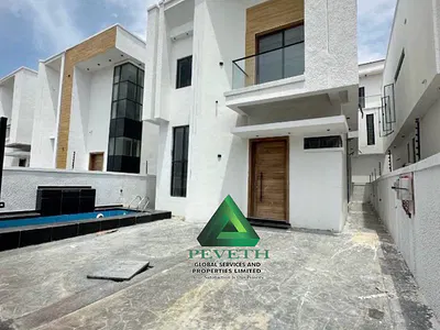 4 Bedroom Fully Detached Duplex + BQ, Swimming Pool — Chevron, Lekki, Lagos