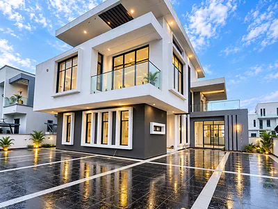 Luxury 5 Bedroom Detached Duplex with Ensite BQ in Lakeview Estate — Lakeview Estate Orchid Road, Lekki, Lagos