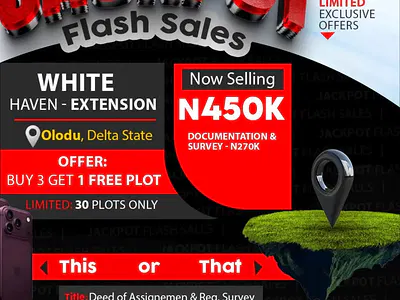 Residential Land Buy 3 Plots Get 1 Plot Free — Olodu, Asaba, Delta