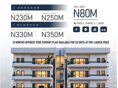 3 Bedroom Luxury Apartments — Omole Phase 2, Ikeja, Lagos