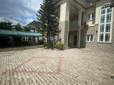 A 6 Bedroom Fully Detached Duplex with 2 Room BQ in an Estate — Katampe Main Behind Aso Radio, Katampe, Abuja