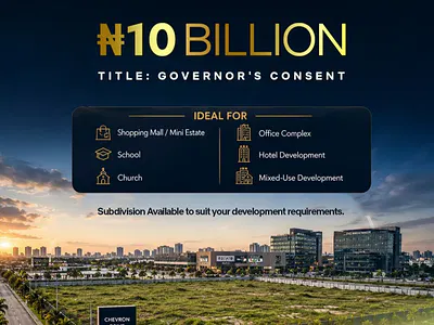 Prime Commercial Bare Land — Chevron Drive, Lekki, Lagos