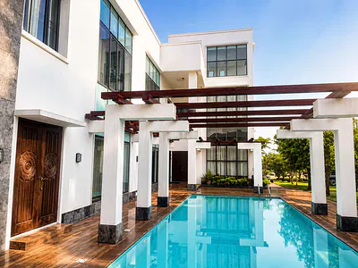 8 Room Mansion Sitting on Over 2,000SQM Land — Pinnock Beach, Lekki, Lagos