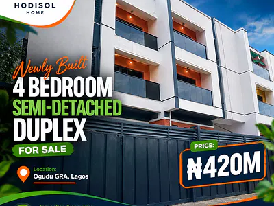 4 Bedroom Semi-Detached Duplex — GRA, Ogudu, Lagos
