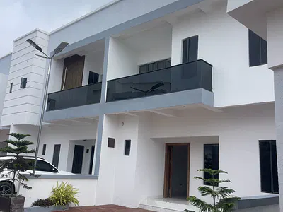 Newly Built 4 Bedroom Semi Detached Duplex with BQ — Behind Blenco Supermarket, Sangotedo Ajah Lagos, Ajah, Lagos