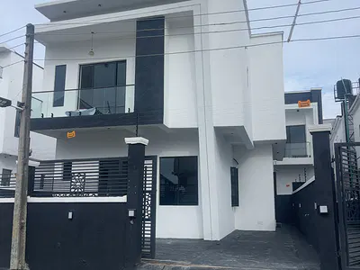 Newly Built 4 Bedroom Fully Detached Duplex with a Room BQ — Behind Blenco Supermarket, Sangotedo Ajah Lagos, Ajah, Lagos